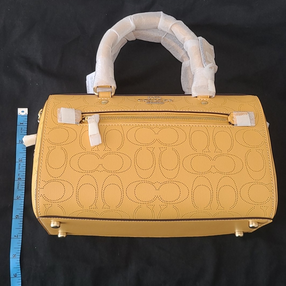COACH ROWAN PERFORATED LOGO TOP HANDLE TOTE - Picture 16 of 16